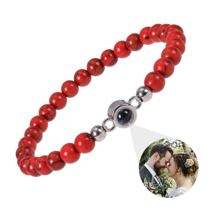 Lisslune | Projection bracelet with infinity heart and personalized photo