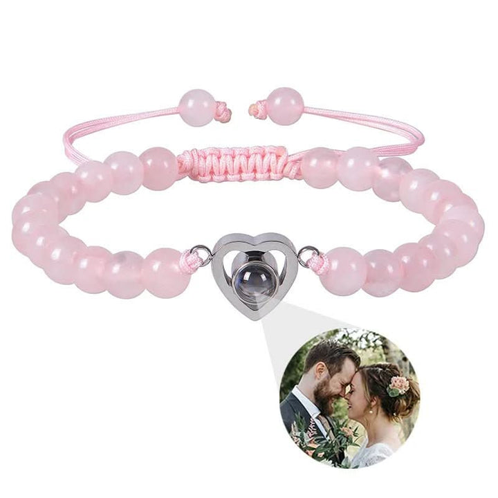 Lisslune | Projection bracelet with infinity heart and personalized photo