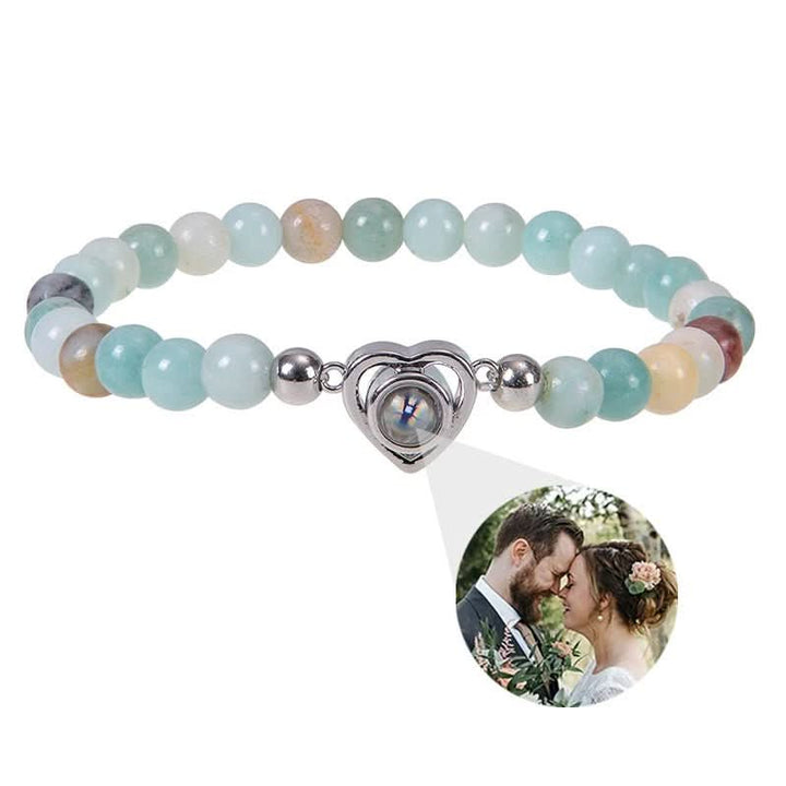 Lisslune | Projection bracelet with infinity heart and personalized photo