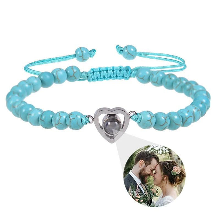 Lisslune | Projection bracelet with infinity heart and personalized photo