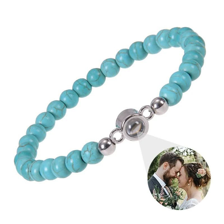 Lisslune | Projection bracelet with infinity heart and personalized photo
