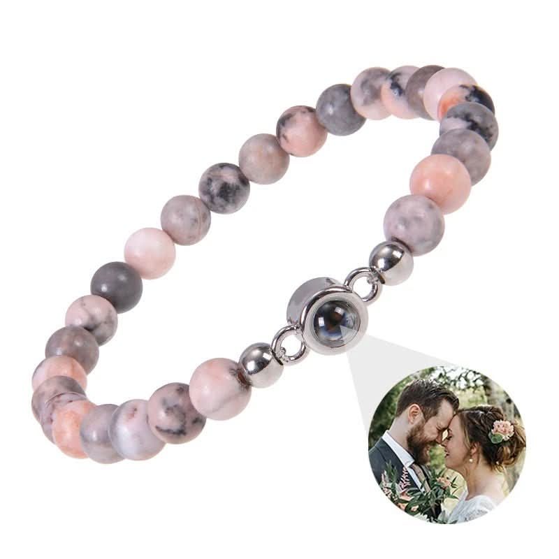 Lisslune | Projection bracelet with infinity heart and personalized photo