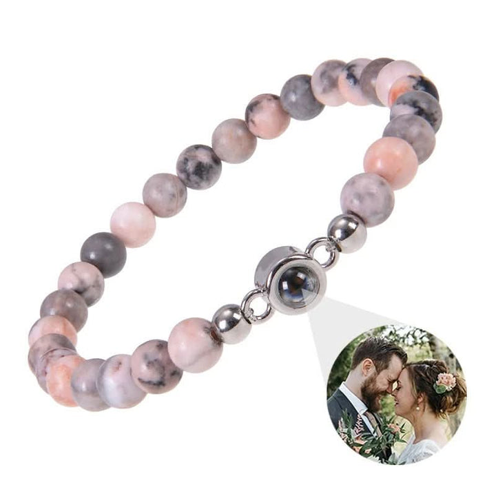 Lisslune | Projection bracelet with infinity heart and personalized photo