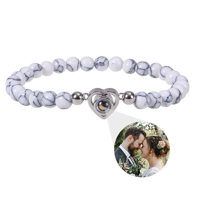 Lisslune | Projection bracelet with infinity heart and personalized photo
