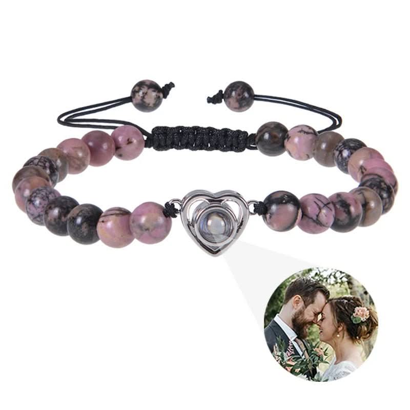 Lisslune | Projection bracelet with infinity heart and personalized photo