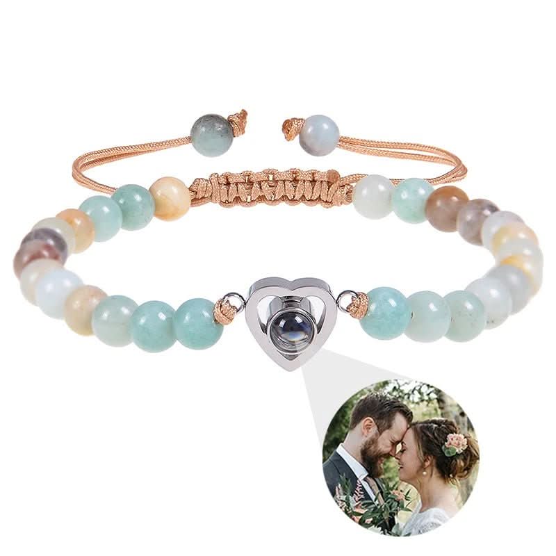 Lisslune | Projection bracelet with infinity heart and personalized photo