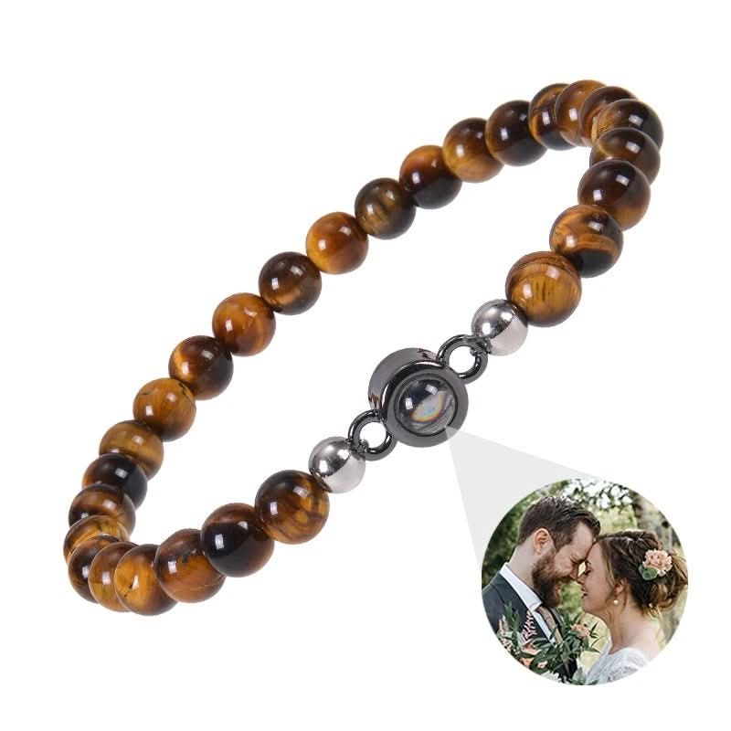 Lisslune | Projection bracelet with infinity heart and personalized photo
