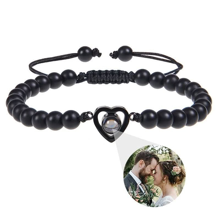 Lisslune | Projection bracelet with infinity heart and personalized photo