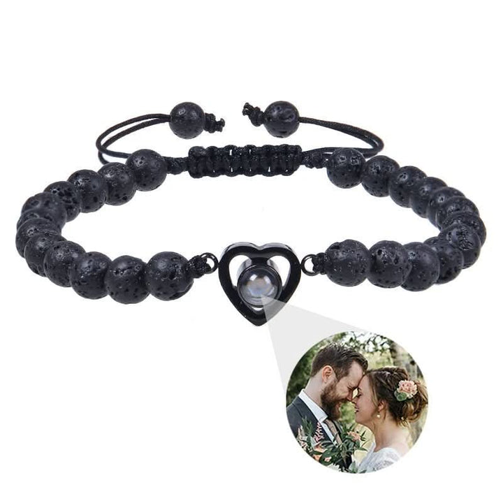 Lisslune | Projection bracelet with infinity heart and personalized photo
