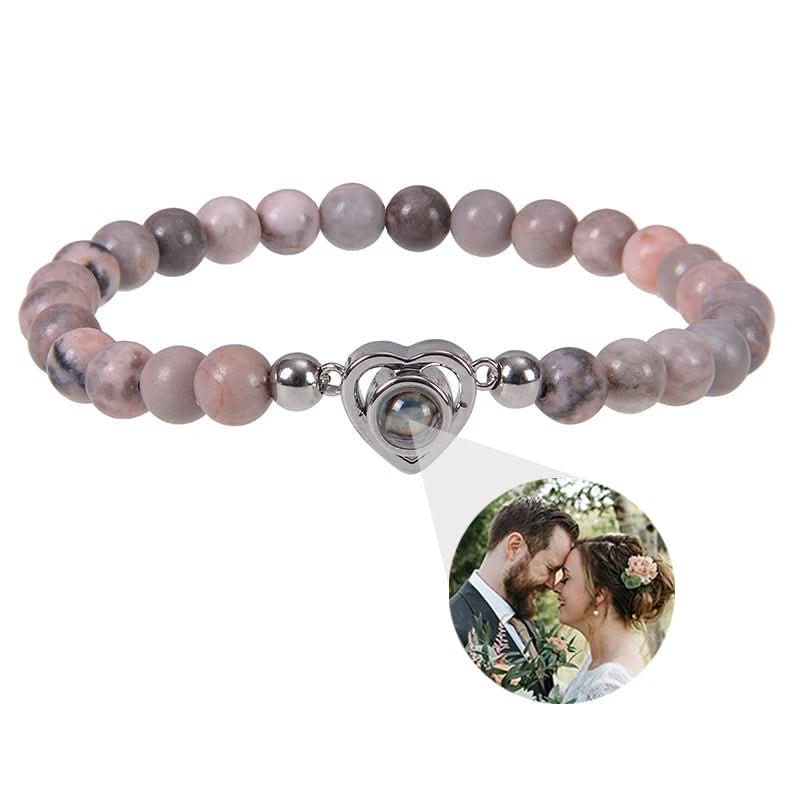 Lisslune | Projection bracelet with infinity heart and personalized photo