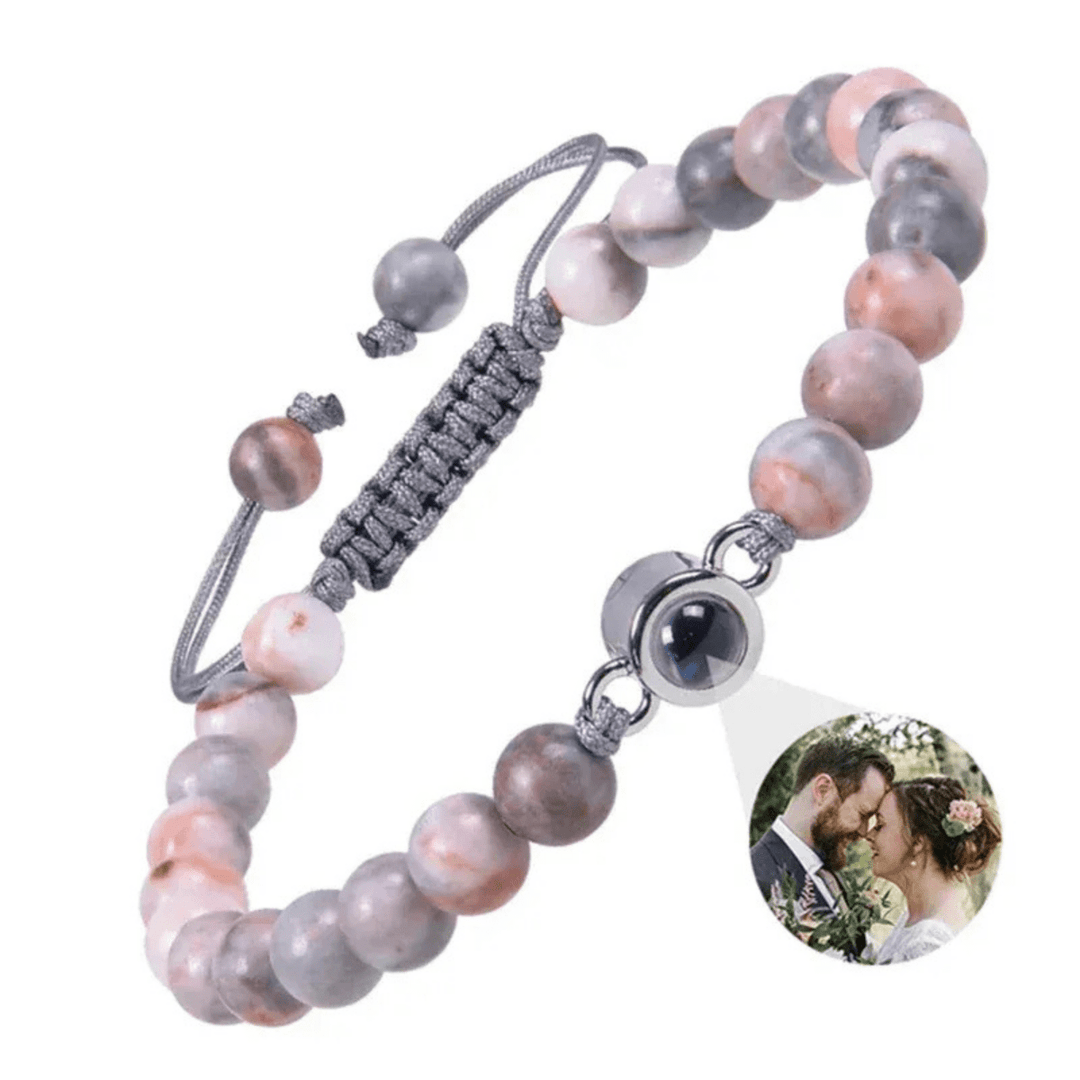 Lisslune | Projection bracelet with infinity heart and personalized photo