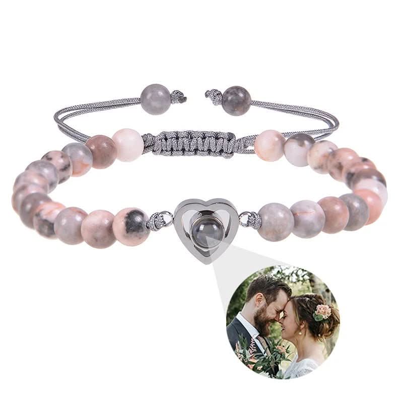 Lisslune | Projection bracelet with infinity heart and personalized photo