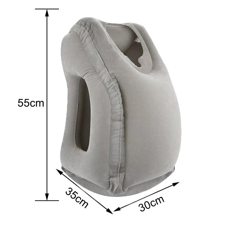 Lisslune | Inflatable Sleeping Anywhere and Everywhere with Ultimate Nap Pillow