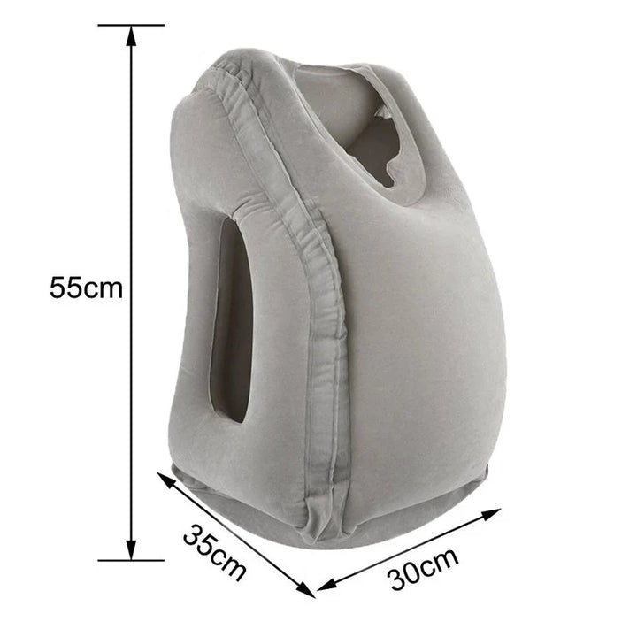 Lisslune | Inflatable Sleeping Anywhere and Everywhere with Ultimate Nap Pillow