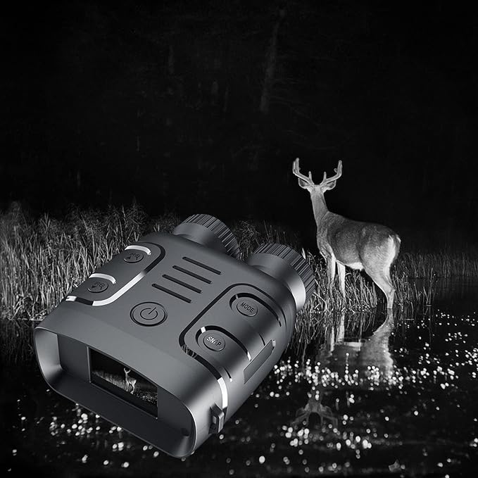 Lisslune | Infrared Night Vision Binoculars Camera - HD 4x Zoom Night Vision Goggles for Total Darkness