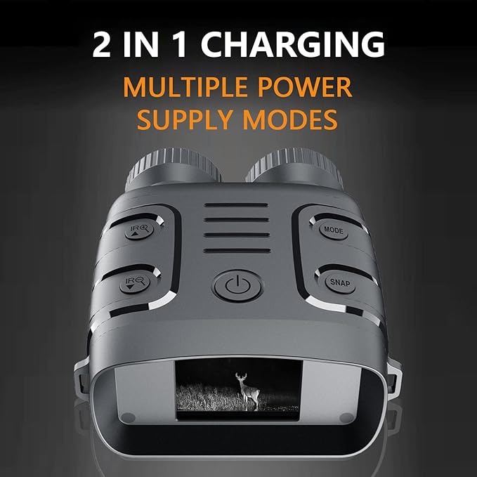 Lisslune | Infrared Night Vision Binoculars Camera - HD 4x Zoom Night Vision Goggles for Total Darkness