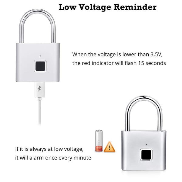 Lisslune | MicroLock Fingerprint Padlock