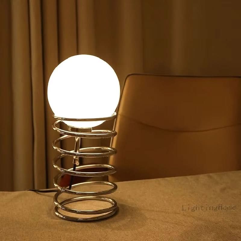 Lisslune | FrostOrb Bauhaus Table Lamp – Frosted Glass