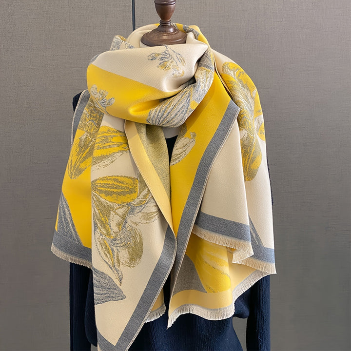 Lisslune | Iris Floral Soft Scarf Shawl