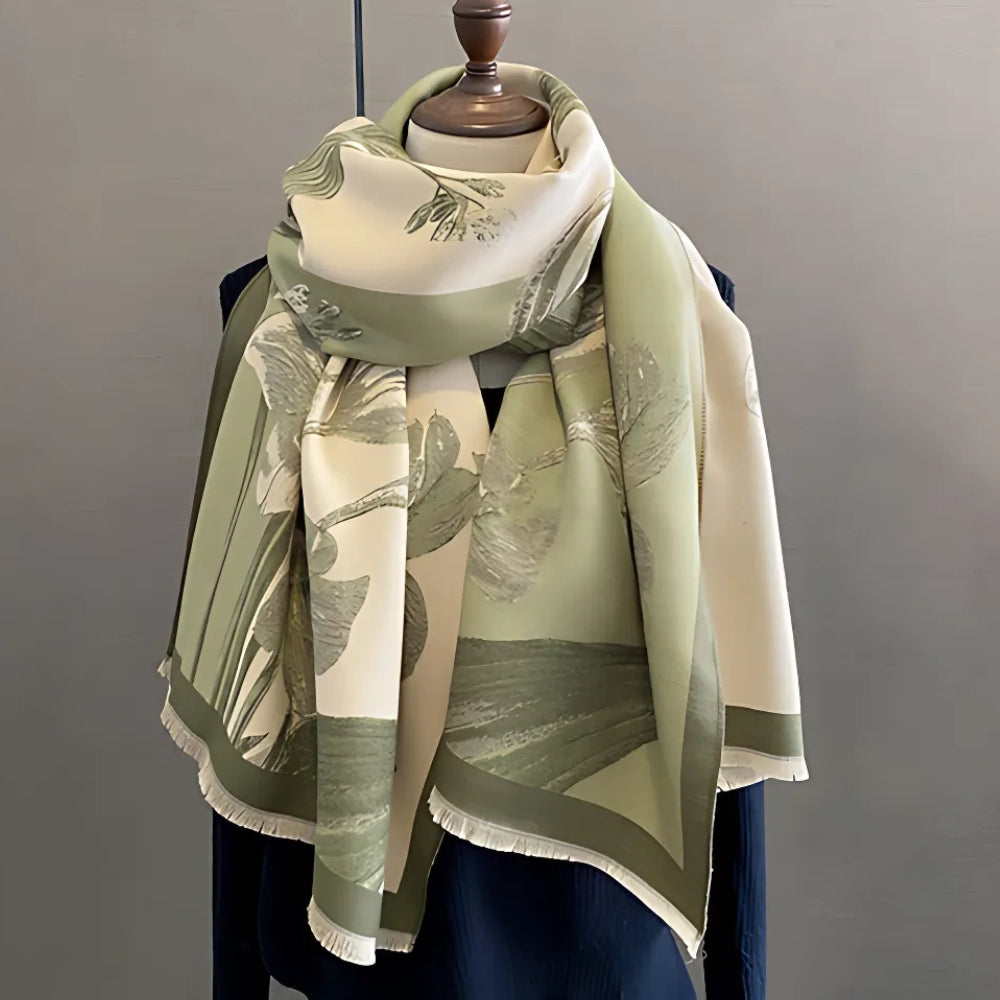 Lisslune | Iris Floral Soft Scarf Shawl