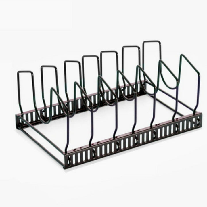 Lisslune | Iron Dish Pot Lid and Utensils Storage Rack