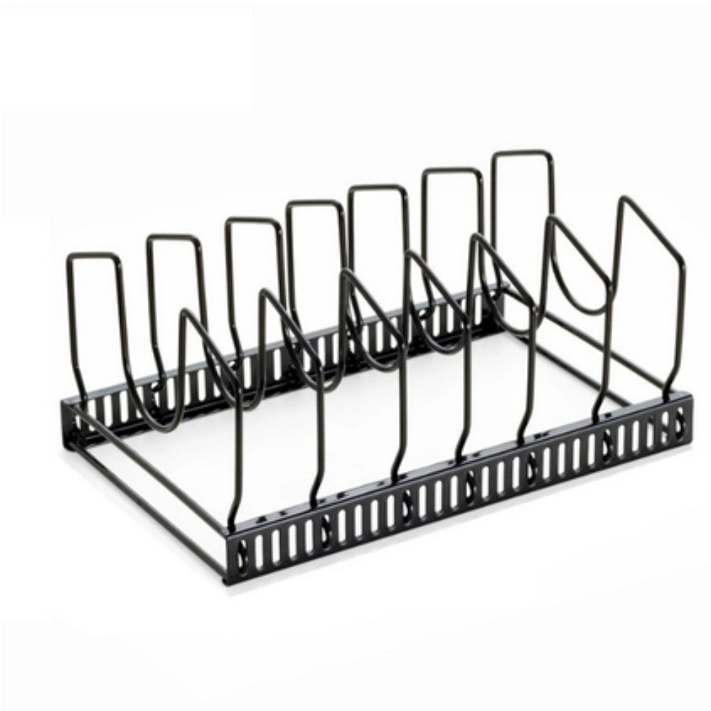 Lisslune | Iron Dish Pot Lid and Utensils Storage Rack