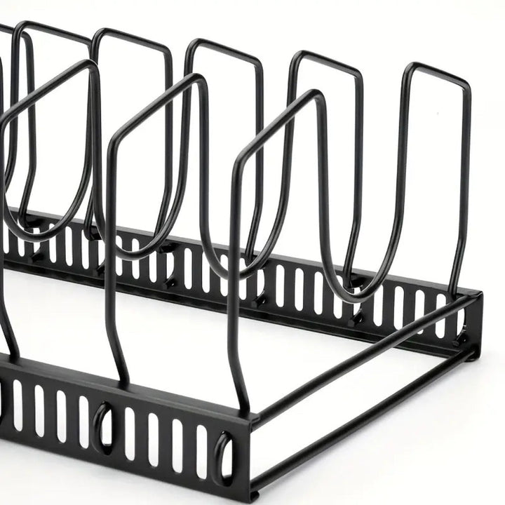 Lisslune | Iron Dish Pot Lid and Utensils Storage Rack