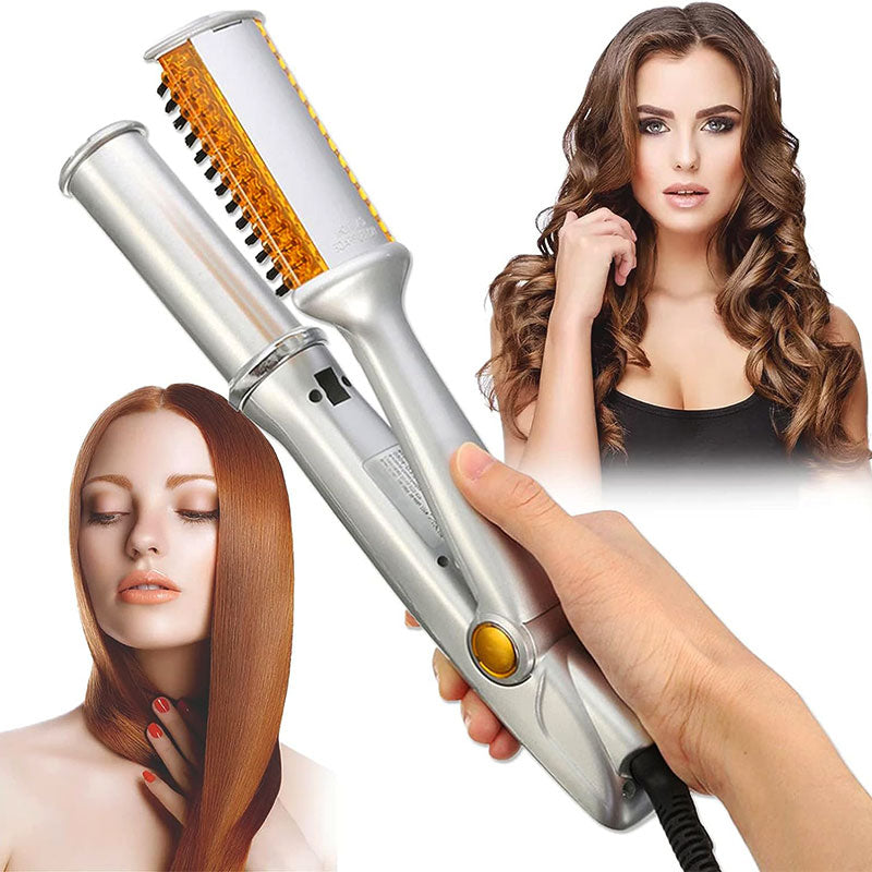 Lisslune | Professional 2 in 1 Rotating Iron Hair Brush