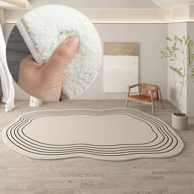Lisslune | Irregular round rug home decoration