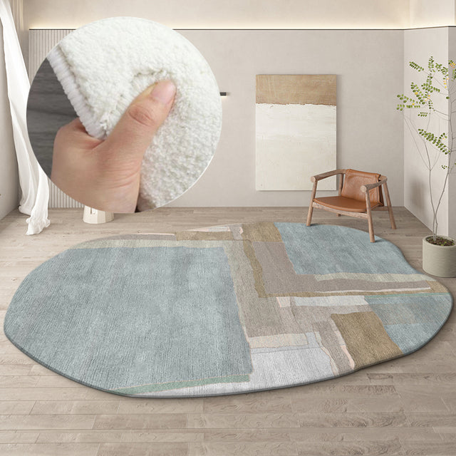 Lisslune | Irregular round rug home decoration