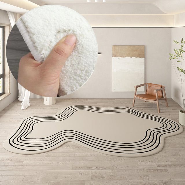 Lisslune | Irregular round rug home decoration