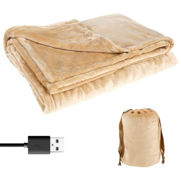 Lisslune | Cordless Electric Heated Blanket – Portable USB Flannel Heated Throw