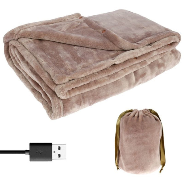 Lisslune | Cordless Electric Heated Blanket – Portable USB Flannel Heated Throw