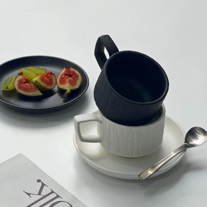 Lisslune | Stone textured coffee mug set