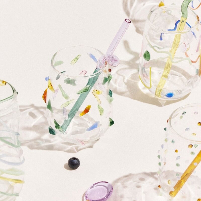 Lisslune | Handmade confetti glass with sugar coating