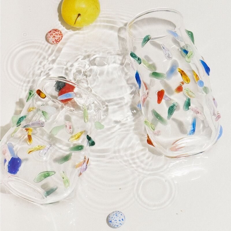 Lisslune | Handmade confetti glass with sugar coating