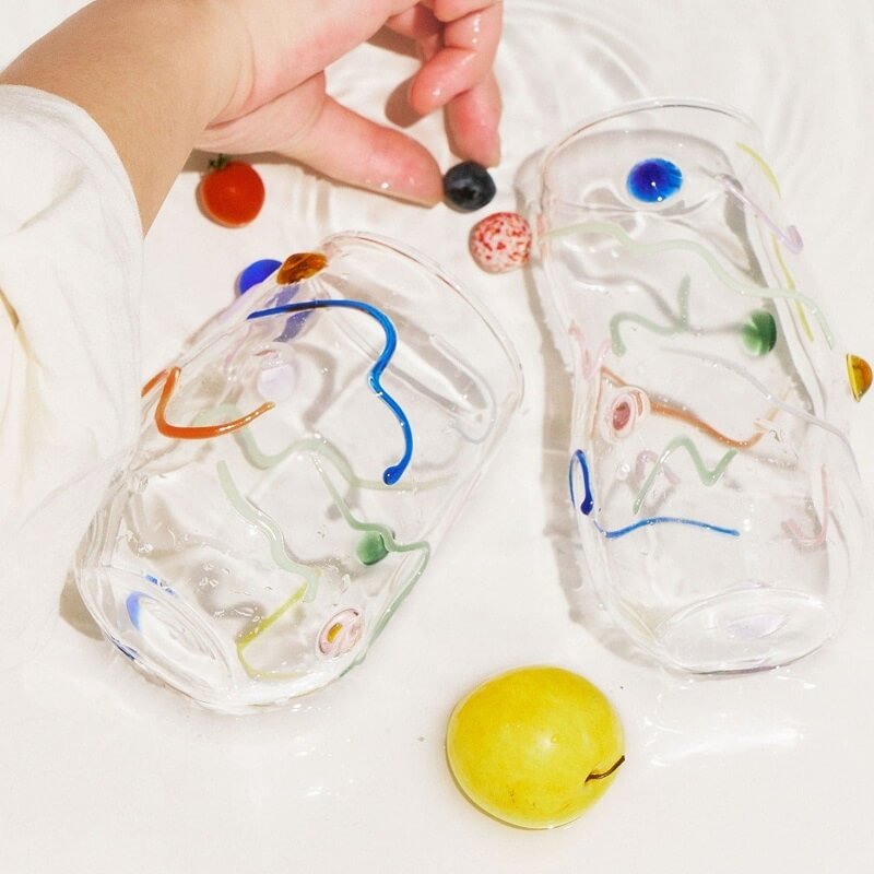 Lisslune | Handmade confetti glass with sugar coating