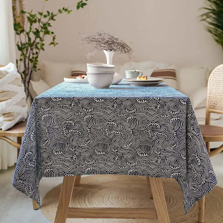 Lisslune | Japanese Style Linen Tablecloth