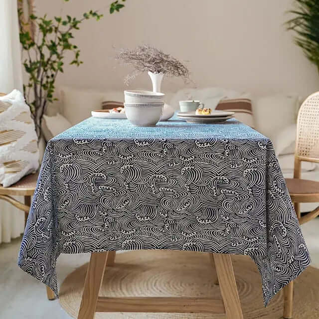 Lisslune | Japanese Style Linen Tablecloth