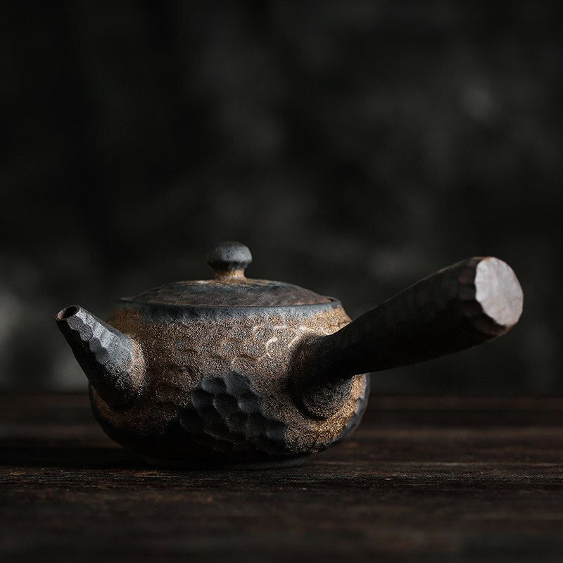 Lisslune | Japanese Ceramic Kyusu Teapot Chinese Kung Fu Teapot Drinking Utensil 200ml
