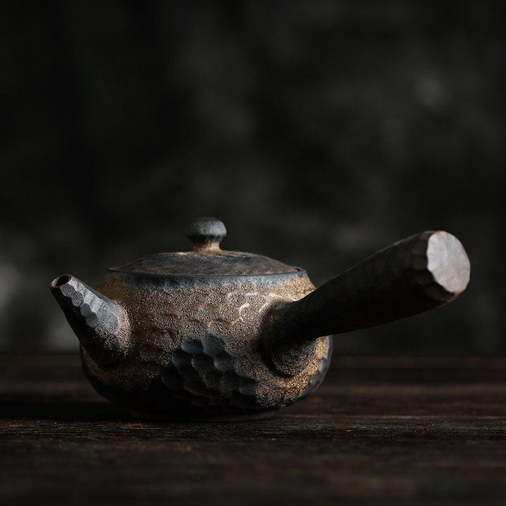 Lisslune | Japanese Ceramic Kyusu Teapot Chinese Kung Fu Teapot Drinking Utensil 200ml