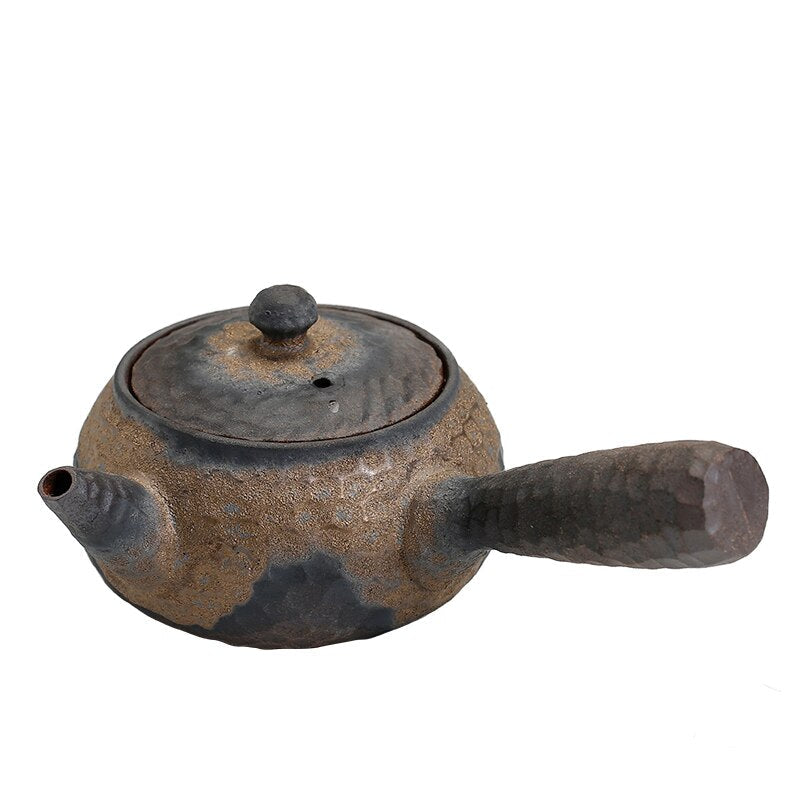 Lisslune | Japanese Ceramic Kyusu Teapot Chinese Kung Fu Teapot Drinking Utensil 200ml