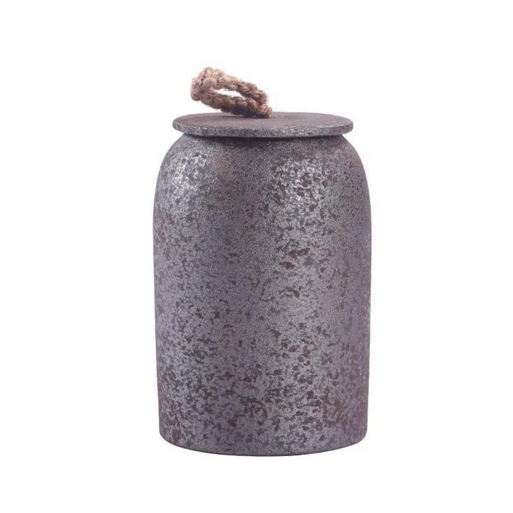 Lisslune | Japanese tea canisters made of ceramics, retro stoneware, airtight, Gong-Fu made of ceramics, for candies, tea ceremony accessories