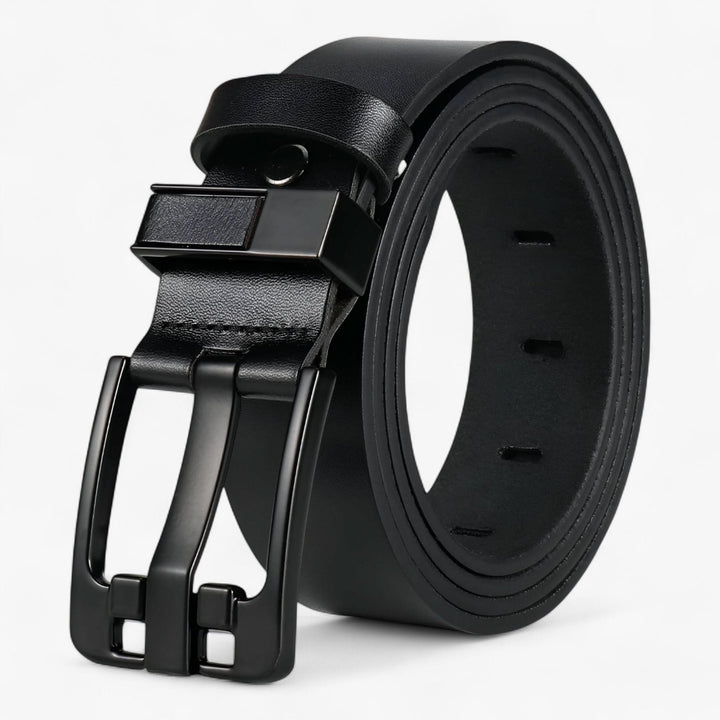 Lisslune | Men’s Leather Belt Cowhide with Adjustable Buckle for Any Occasion