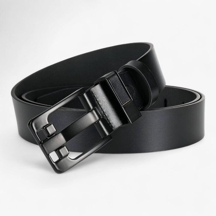 Lisslune | Men’s Leather Belt Cowhide with Adjustable Buckle for Any Occasion
