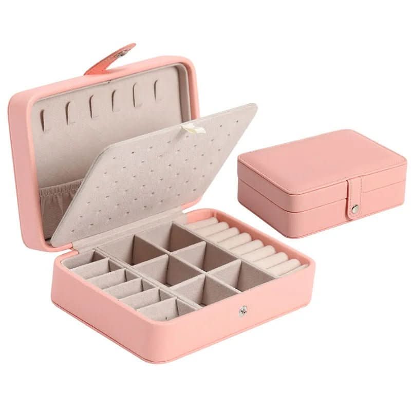 Lisslune | Elegant Leather Jewelry Box for Rings & Earrings