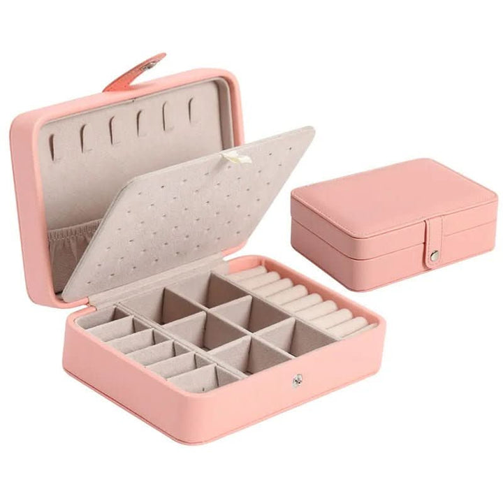 Lisslune | Elegant Leather Jewelry Box for Rings & Earrings
