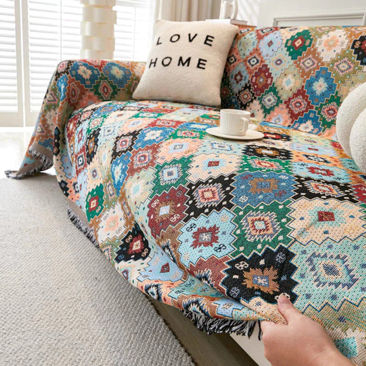 Lisslune | Jewel Vintage Mosaic Sofa Cover