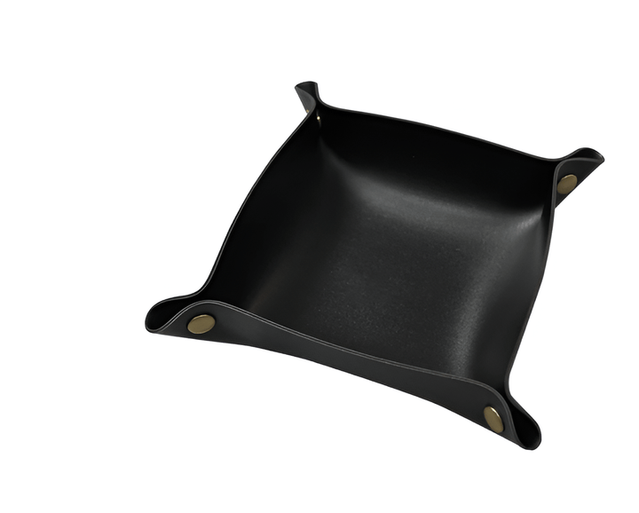 Lisslune | Leather tray catch basin storage box