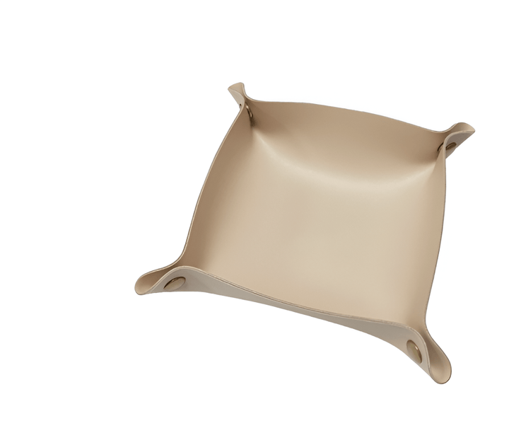 Lisslune | Leather tray catch basin storage box